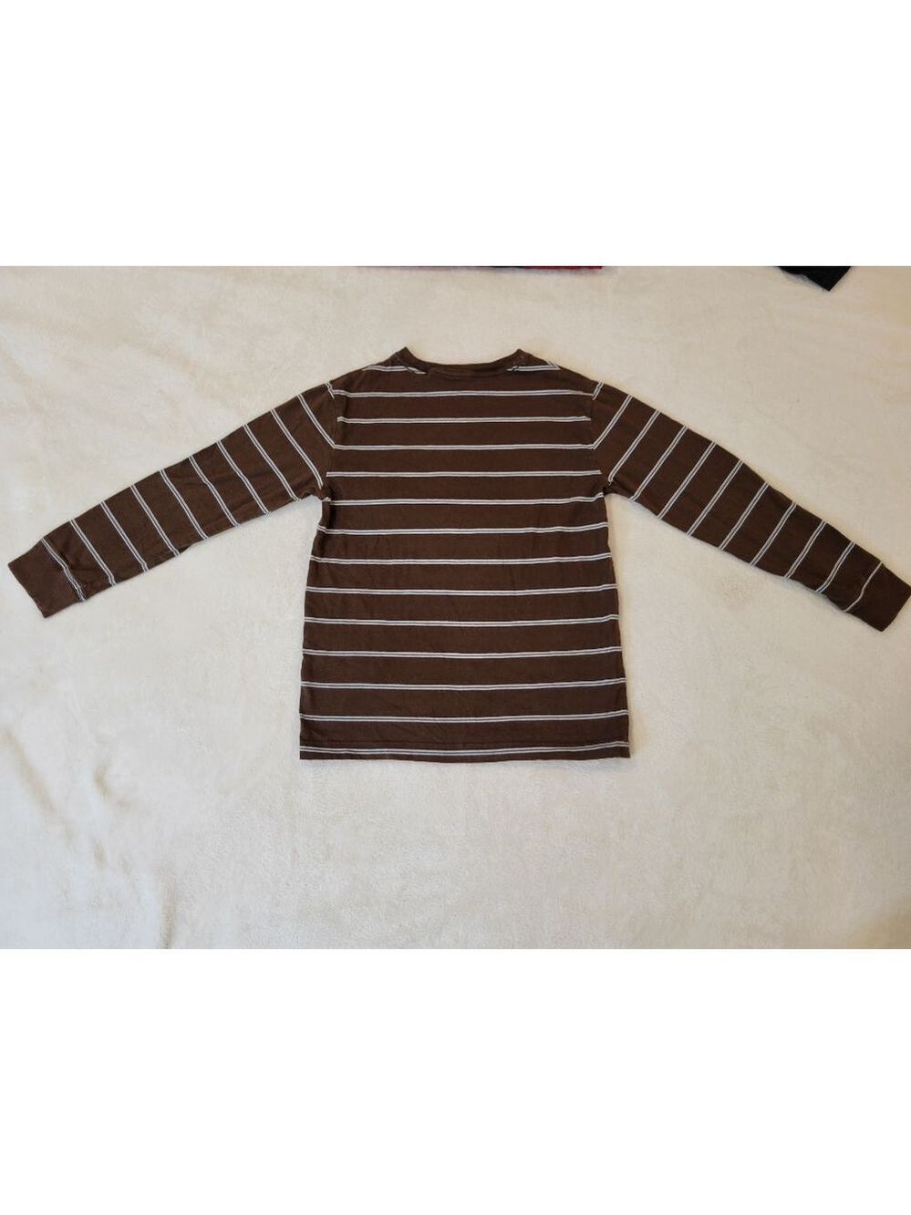 Striped Long Sleeve Boys Tee Medium - Picture 6 of 9